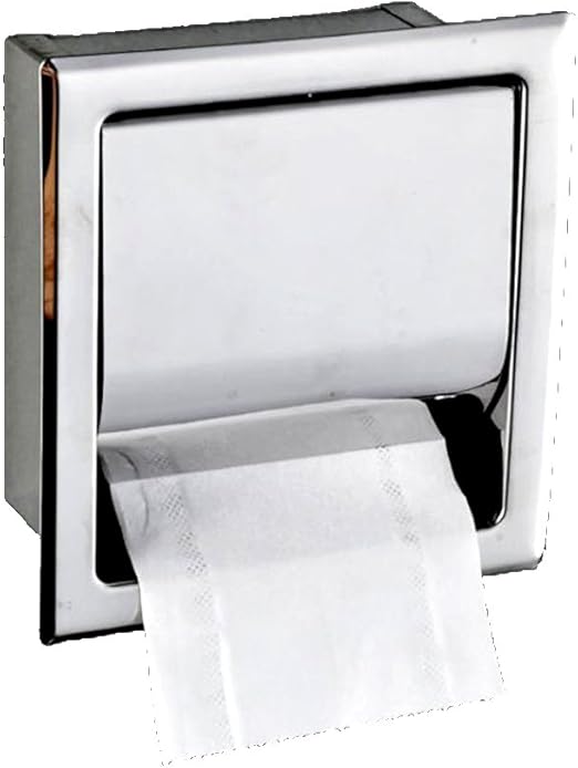Porta Carta Igienica Da Incasso In Acciaio Inox Lucido – Per Bagno, Antiruggine
