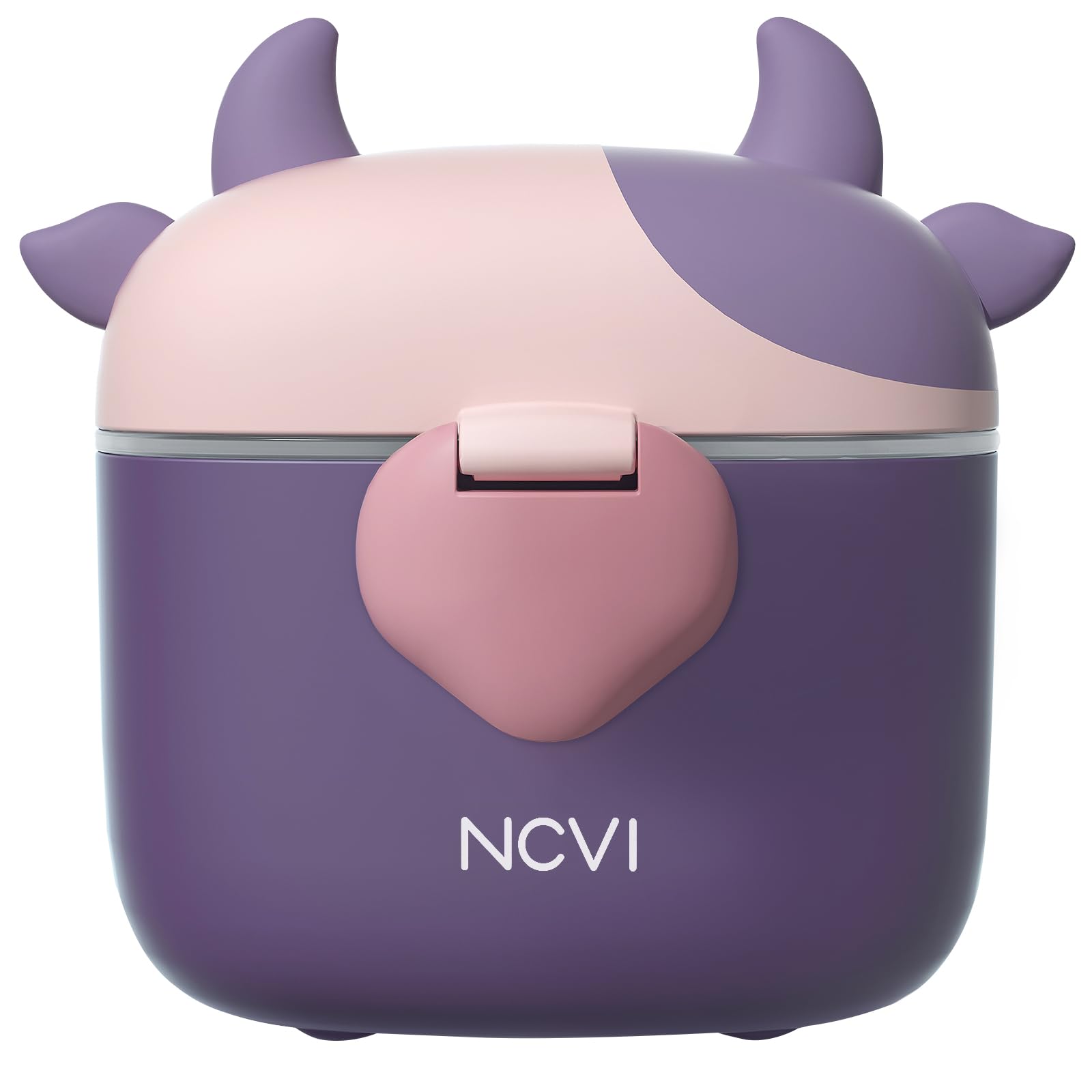 Photo 1 of NCVI Baby Formula Dispenser On The Go, Formula Container To Go, Formula Holder for Travel, Outdoor Picnic with Baby Infant, Portable Container for Milk Powder, Snacks, Candy, Fruits (Purple)