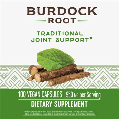 NATURE’S WAY BURDOCK ROOT 475 MG PER CAPSULE,100 COUNT