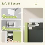 SAFELON 12 Pcs Baby Safety Cabinet Locks White Childproof Drawer Locks view 3
