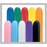 Qualatex 44560 Classic Assortment Latex Balloons, 260Q, Classic Assortment, Pack of 100