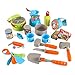Little Explorers Kids Camping Gear Survival Kit Toy Tools Indoor Outdoor Nature Pretend Play Set (20 Pieces)