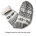 Slipper Socks Fleece-Lined Cozy Thick Winter Knee Highs Stockings for Woman?Girl by MissDill, Grey, 39-42 (U.S. 5-10)