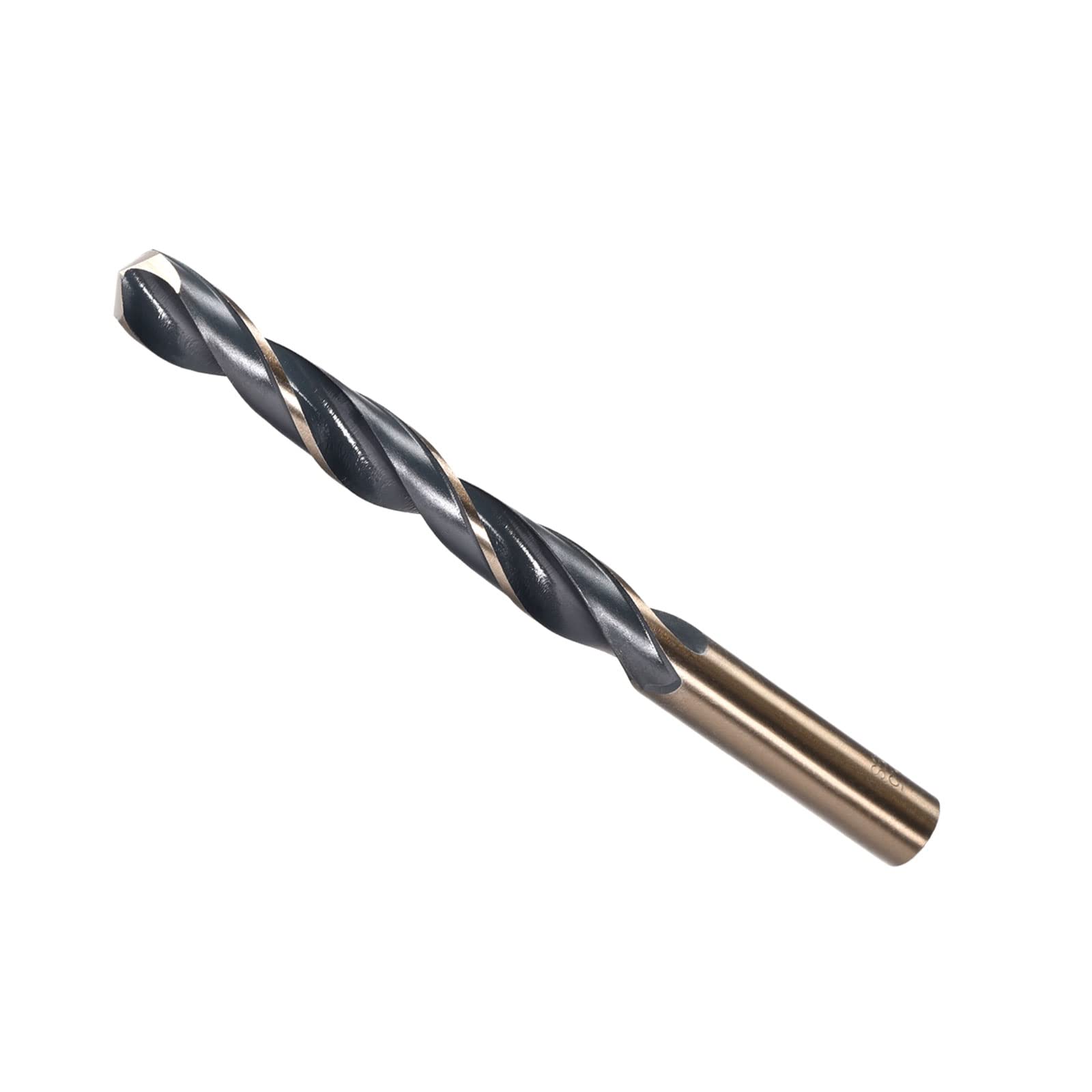 CoCud Twist Drill Bits, 12.5mm Cutting Edge, Titanium & Nitride Coated High Speed Steel 4341 Round Shank - (Applications: for Stainless Steel Drilling Machine), 1-Piece