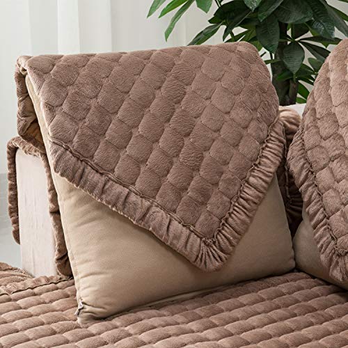 Keet Fluffly Deluxe Pet Bed Sofa Chocolate large - Thumbnail 4