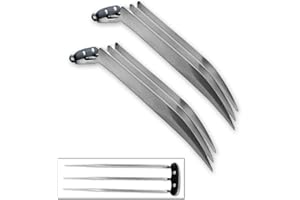 VULCAN GEAR 11" Stainless Steel Wolverine Fantasy Claw Set of 2