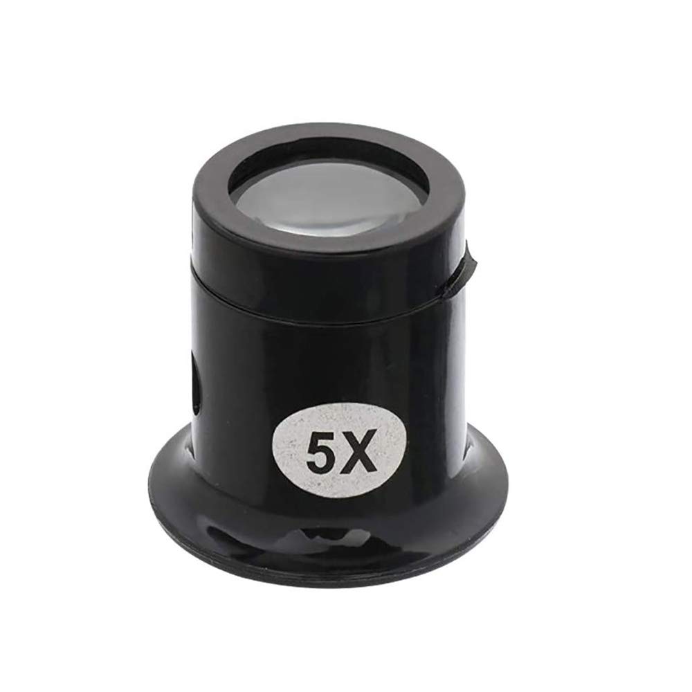 Shiwaki 5X Watchmaker Loupe,Magnifying Glass Engravings Magnifying Glass for Watch Jewellery Diamonds,Coins,Engravings Magnifying