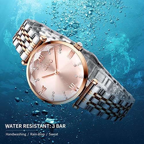 CIVO Damen Uhren Wasserdicht Minimalistisch Armbanduhr Damen Uhr Edelstahlarmband Silber Mode Kleid Elegant Beiläufig Designer Quarzuhr Business Elengate für Damen