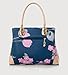 Womens Vintage Shoulder Bag All-over Flowers Pu Leather Tote Purse Cross Body Handbag (White)