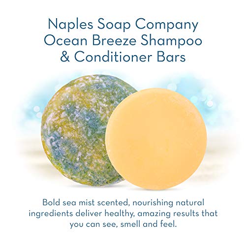Naples Soap Company Handmade Shampoo Bar + Hair Conditioner Bar Boxed