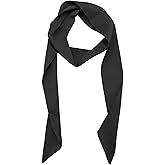LJBFNN Bow Ties for Women Ribbon Self Tie Satin Necktie, Solid Color Skinny Scarf for Neck Hairband Handbag Belt Purse Hat