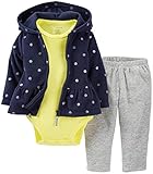 Carter's 3 Piece Hooded Cardigan Set (Baby) - Navy-9 Months
