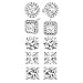 BSD Treasure Cubic Zirconia Stud Earrings 5 Pair Set - Women's Hypoallergenic Earrings - Classic Cubic Zirconia Earring in 5 Styles - Beautiful Jewelry Assortment - Silver