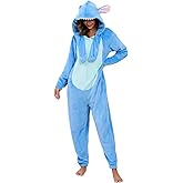 Waynexzavier Adult Pajamas Animal Onesies With Moveable Ear Halloween Cosplay Costume Animal Onesie Pajamas for Women Men