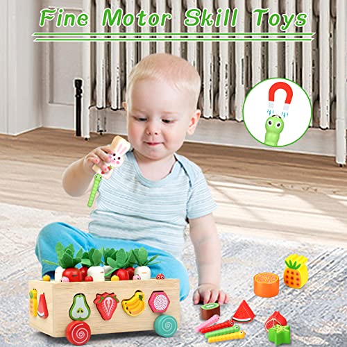 Montessori Toys for 1 2 Year Old Girls Gifts, Wooden Toys for 1 Year