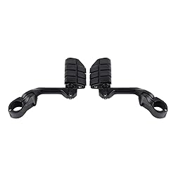 1.25" Long Angled Adjustable Highway Footpegs Crash
