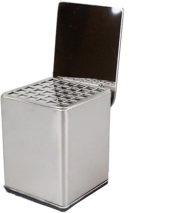 Earlywish Dental Cotton Wool Pellet Dispenser Holder Stainless Steel