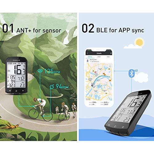 CYCPLUS GPS Bike Computer Waterproof Bicycle Speedometer and Odometer