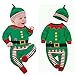 Baby Clothes Outfits Boy Girl Kids Romper Hat Cap Set 3-6Months Green