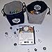Third Die Dice Bag - Handcrafted, Reversible Drawstring Dice Bag That Stands Open On The Table and Closes Tight - Company Logo Series - Navy and Gray