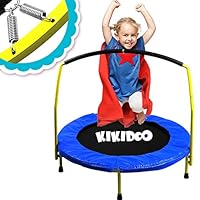 Toddler Trampoline With Handle - 36" Kids Trampoline With Handle - Mini Trampoline w/ Sturdy Frame, Coil Spring, Safety Padded Cover -Heavy Duty Mini Trampoline Indoor Outdoor Toddler Trampoline