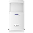 OSI Wireless Motion Sensors (Gen 2) White - Accessory for OSI Smart Alarm System (Gen 2), Wireless, Includes 2 AA Batteries, Pet Immunity, Wide Angle 110°. Qty 1
