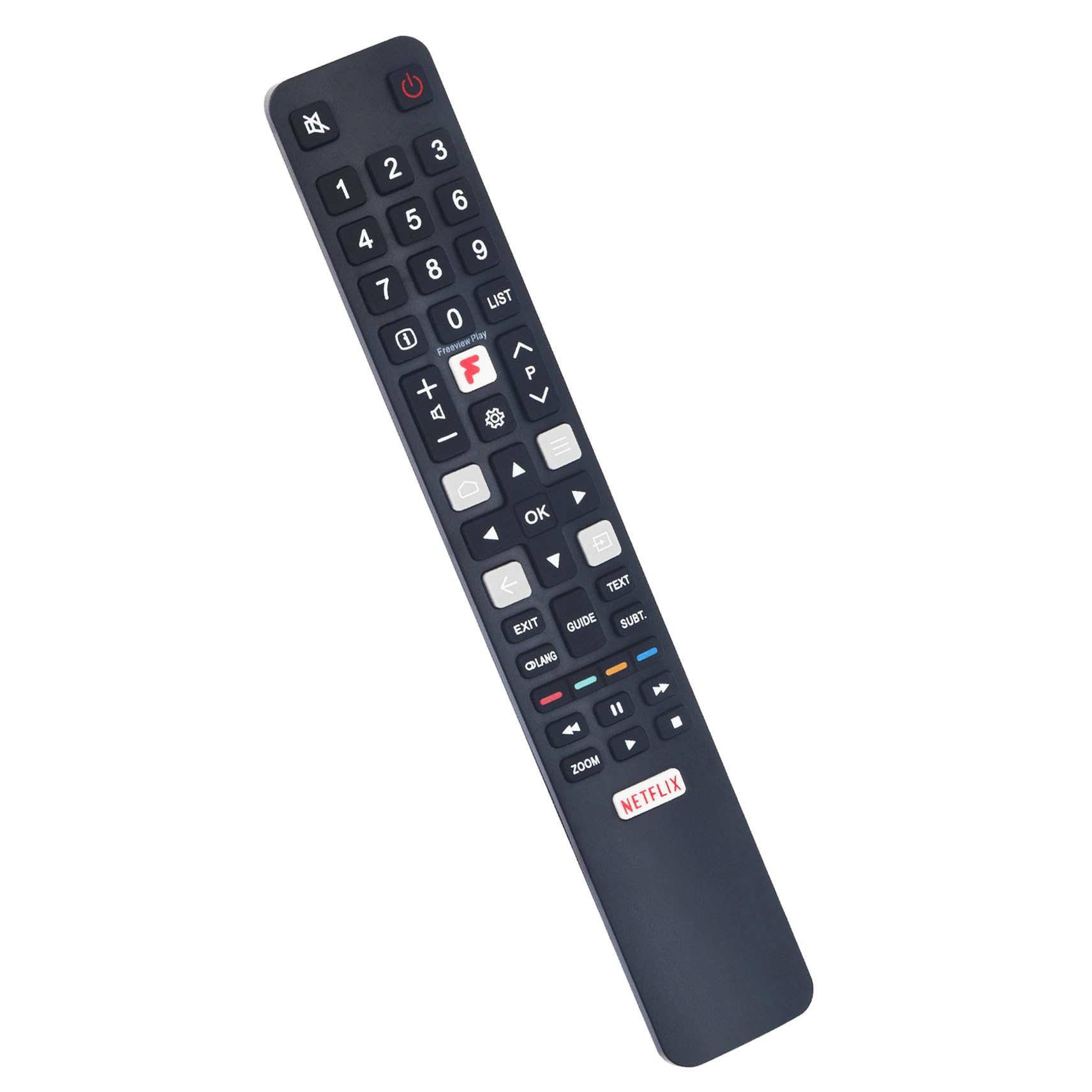 AULCMEET RC802N YUI5 Replacement Remote Control Fit for TCL QLED LED Android Smart TV 55C835K 65C835K 43P610K 55P610K 50P610K 65P610K 50P638K 43P638K 55P638K 65P638K 75P638K