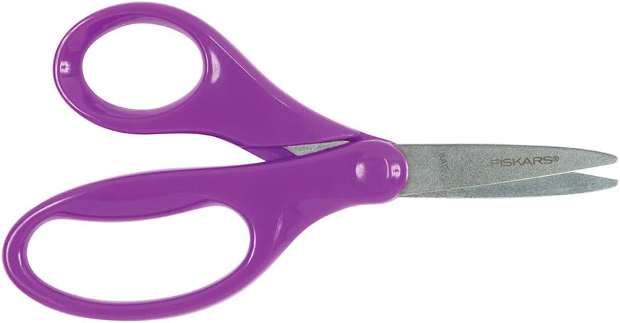 Fiskars Kids Classic Pointed Tip Scissors, 5-Inch, Assorted Colors