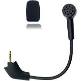 MICMXMO Microphone Replacement for Kingston HyperX Cloud 2 II Pre-2021 First Version Wired Gaming Headsets Noise Cancelling Mic for Switch PS5 PS4 Mac PC Computer, 3.5 mm Jack