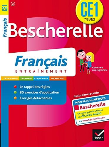 Cahiers Bescherelle exercices francais ce1 7-8 ans (French Edition)