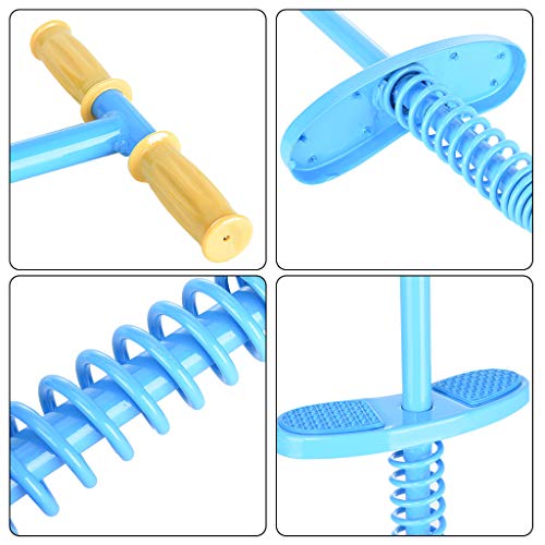 Jinjin Pogo Sticks Hopping Toys Balance Sports Trainer Outdoor Sports Bouncing Rod for Ages 5 & Up 15kg-35kg / 33-77 pounds (Blue) - Thumbnail 5