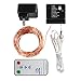 String Lights, Kohree 40ft 120LEDs Copper Wire Lights Seasonal Decor Rope Lights With Remote Control & UL Certified 3.5V Power Adapter For Holiday Wedding Parties,Warm White