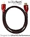 WiRoTech HDMI Cable 4K Ultra HD with Braided Cable, HDMI 2.0 18Gbps, Supports 4K 60Hz, Chroma 4 4 4, Dolby Vision, HDR10, ARC, HDCP2.2 (3 Feet, Red)