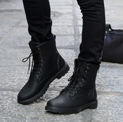 retro combat boots
