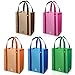 Avery Barn 5pc 2 Tone Design Grommet Reinforced Reusable Grocery Shopping Bags