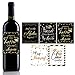 Funny Graduation Wine Label Stickers,Cute Graduation Gift,Graduation Party Favors,For University Graduate College Grad - Set of 5