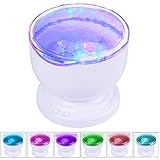 Ocean Wave Projector Night Light with Built-in Mini Music Player for Living Room and Bedroom