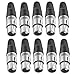 Neewer 20-Piece 3 Pin XLR Solder Type Connector - 10 Male and 10 Female Plug Cable Connector Microphone Audio Socket, Made of Zinc Alloy for High Conductivity and Ultra-Low Noise (Metal End)