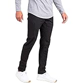 BYLT Men's Pant with Drawstring Waistband - Casual Pants for Men - Cotton & Spandex Blend - Tapered Fit, Zipper Pocket