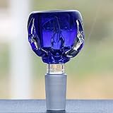 ZJAN Thick Glass Dragon Claw 14mm/18mm Male Glass Bowls,Handcrafted Glass items (14mm, Blue)