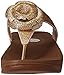 FitFlop Women's Glitterosa Flip Flop, Gold, 7 M US