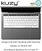 Kuzy Keyboard Cover with Touch Bar for 13 and 15 inch Model A2159, A1989, A1990, A1706, A1707 Silicone Skin Protector, White