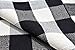 Cotton Bath Runner Buffalo Check Rug Black and White Plaid Runner Doormat Hand-Woven Checkered Carpet forDoorway/Kitchen/Bathroom/Entry Way/Laundry Room/Bedroom (24