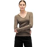 GAP Womens Long Sleeve V-Neck Knit Top
