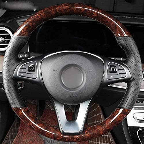 MZWUPZ Carbon fiber car steering wheel cover for Mercedes-Benz W205 C180 C200 C260 C300 B200