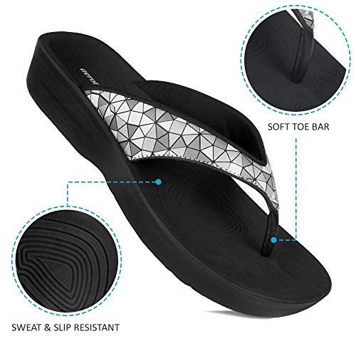 aerothotic original orthotic comfort thong style flip flops sandals for women with arch support for comfortable walk