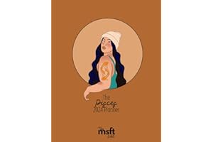 The Pisces 2024 Calendar & Planner - Zodiac Astrology Weekly & Monthly Minimalist Agenda with Hand Drawn Cover and Zodiac Ins
