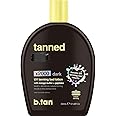b.tan UV Tanning Bed Lotion | Darkest Tanning Lotion - Tinted, Indoor Outdoor Tan Bronzer Accelerator, Best Browning Body Tan Extender, No Sun Protection, 12 Fl Oz