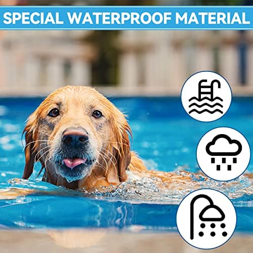 Collari Antipulci per Cani, Regolabili da 65 cm, Zecche Impermeabili, Protezione 12 Mesi, per Cani di Piccola, Media e Grande Taglia (2P)