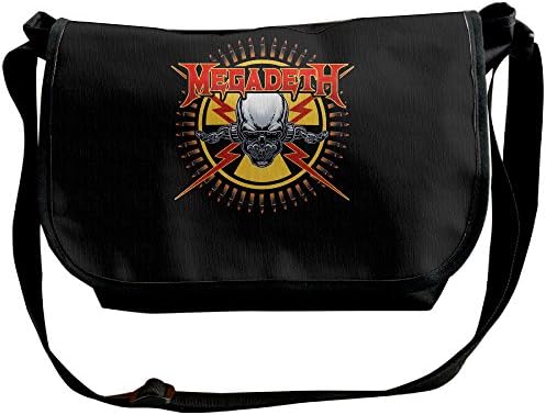 Megadeth Skull &amp; Bullets Sticker Fashion Messenger Shoulder Bag
